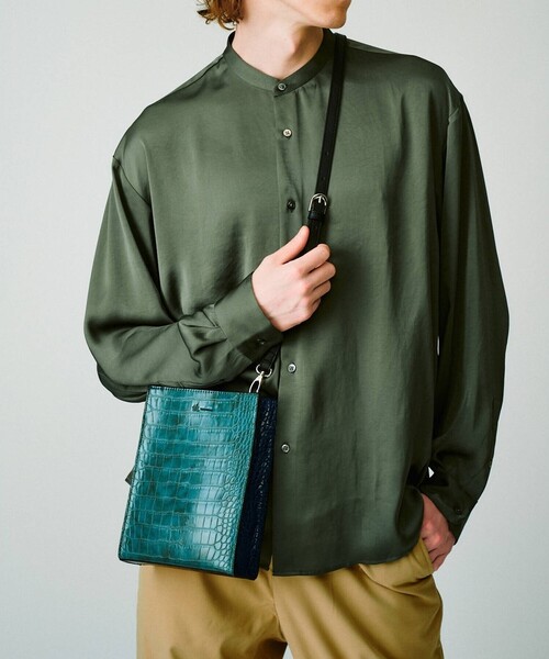 tk.TAKEO KIKUCHI(ティーケータケオキクチ)の「◆スクエアボックスショルダーバッグ(ショルダーバッグ・メンズ・ブラック系4/ベージュ系4/ブラック/ベージュ/ダークグリーン系4/ブラウン系8/ダークグリーン系8/ブラック系8/ブラック系3/ベージュ系3・00)」の9枚目の写真