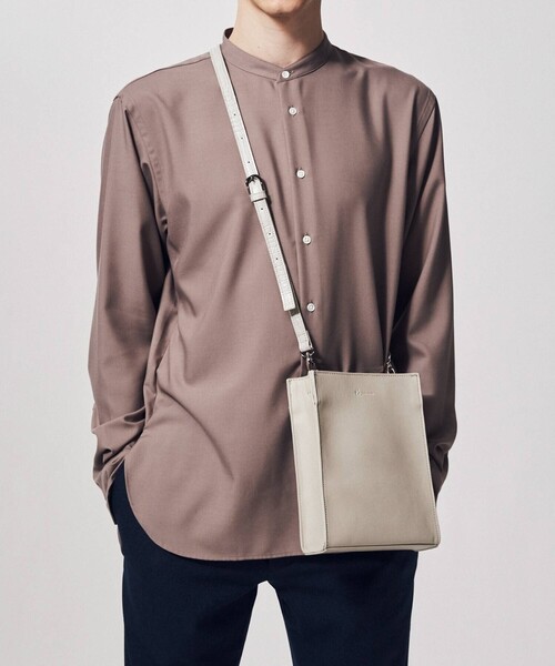 tk.TAKEO KIKUCHI(ティーケータケオキクチ)の「◆スクエアボックスショルダーバッグ(ショルダーバッグ・メンズ・ブラック系4/ベージュ系4/ブラック/ベージュ/ダークグリーン系4/ブラウン系8/ダークグリーン系8/ブラック系8/ブラック系3/ベージュ系3・00)」の6枚目の写真