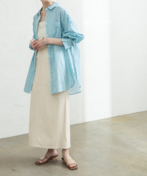 mystic（ミスティック）の「フェイクレザータイトスカート（スカート・レディース・アイボリー/ブラック/キャメル・1/2）」の6枚目の写真