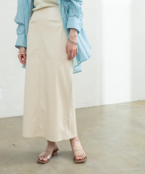 mystic（ミスティック）の「フェイクレザータイトスカート（スカート・レディース・アイボリー/ブラック/キャメル・1/2）」の16枚目の写真