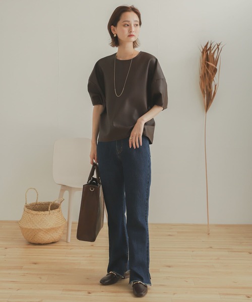 SENSE OF PLACE by URBAN RESEARCH(センスオブプレイスバイアーバンリサーチ)の「カットオフスリットデニム(デニムパンツ・レディース・インディゴブルー/ワンウォッシュ・SMALL/MEDIUM)」の22枚目の写真