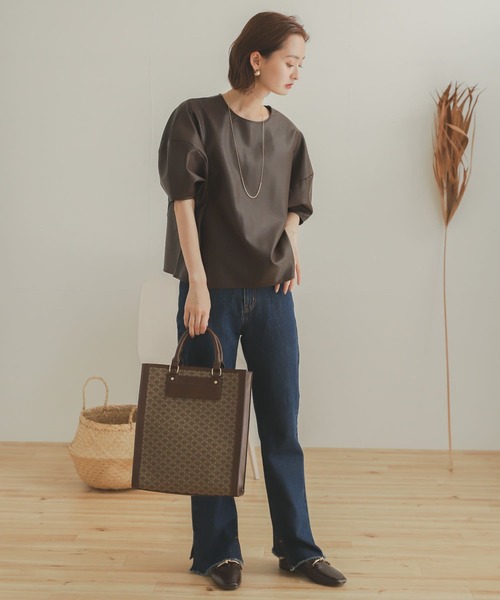 SENSE OF PLACE by URBAN RESEARCH(センスオブプレイスバイアーバンリサーチ)の「カットオフスリットデニム(デニムパンツ・レディース・インディゴブルー/ワンウォッシュ・SMALL/MEDIUM)」の19枚目の写真