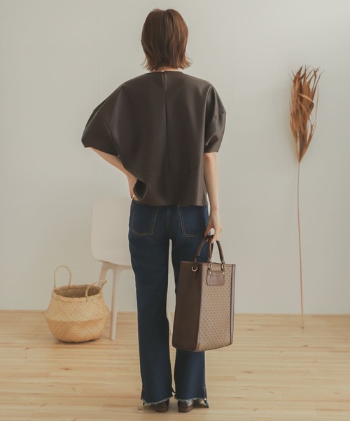 SENSE OF PLACE by URBAN RESEARCH(センスオブプレイスバイアーバンリサーチ)の「カットオフスリットデニム(デニムパンツ・レディース・インディゴブルー/ワンウォッシュ・SMALL/MEDIUM)」の12枚目の写真