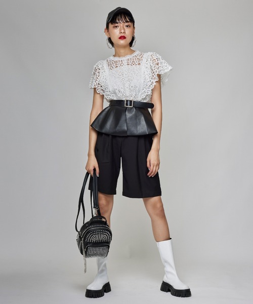 Narcissus（ナルシス）の「【Narcissus】ペプラムベルト（ベルト・レディース・ブラック・FREE）」の7枚目の写真