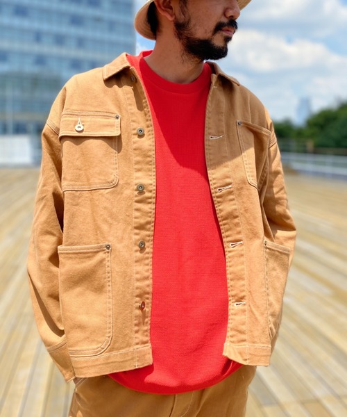 CIAOPANIC TYPY(チャオパニックティピー)の「【TYPYDENIM/ティピーデニム】カバーオール(カバーオール・メンズ・インディゴブルー/キャメル・S/M/L)」の1枚目の写真