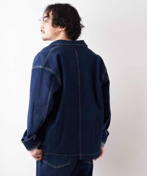 CIAOPANIC TYPY(チャオパニックティピー)の「【TYPYDENIM/ティピーデニム】カバーオール(カバーオール・メンズ・インディゴブルー/キャメル・S/M/L)」の18枚目の写真