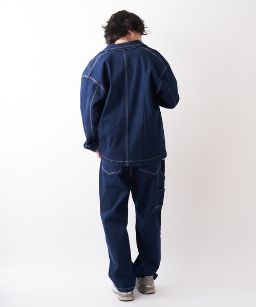 CIAOPANIC TYPY(チャオパニックティピー)の「【TYPYDENIM/ティピーデニム】カバーオール(カバーオール・メンズ・インディゴブルー/キャメル・S/M/L)」の13枚目の写真