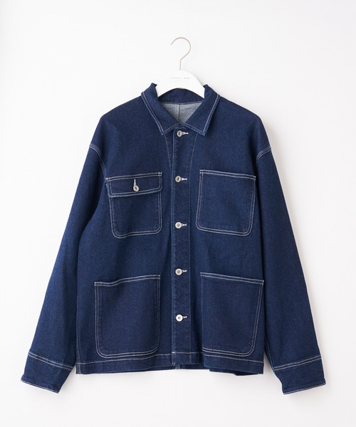 CIAOPANIC TYPY(チャオパニックティピー)の「【TYPYDENIM/ティピーデニム】カバーオール(カバーオール・メンズ・インディゴブルー/キャメル・S/M/L)」の8枚目の写真