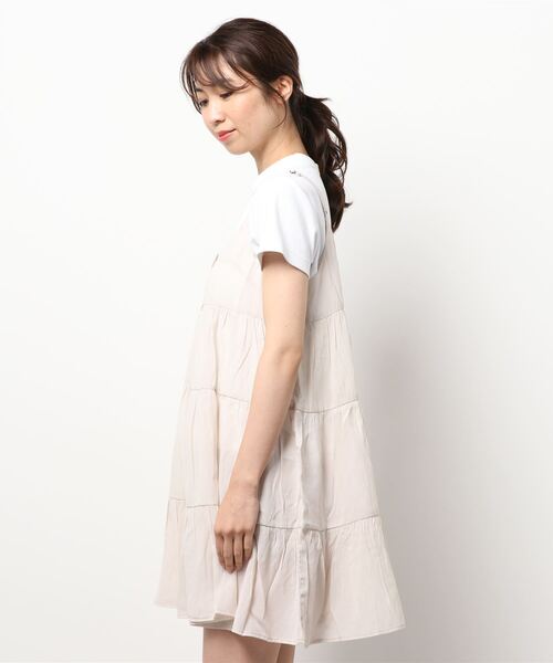 JUMELLE(ジュメロ)の「パピーキャミワンピース(ワンピース・レディース・ブラック/ベージュ/ピンク・FREE)」の4枚目の写真