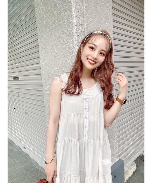 JUMELLE(ジュメロ)の「パピーキャミワンピース(ワンピース・レディース・ブラック/ベージュ/ピンク・FREE)」の14枚目の写真