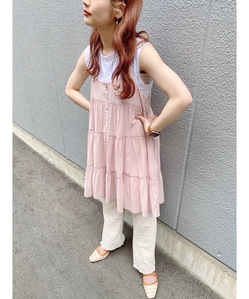 JUMELLE(ジュメロ)の「パピーキャミワンピース(ワンピース・レディース・ブラック/ベージュ/ピンク・FREE)」の20枚目の写真