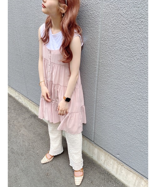 JUMELLE(ジュメロ)の「パピーキャミワンピース(ワンピース・レディース・ブラック/ベージュ/ピンク・FREE)」の22枚目の写真