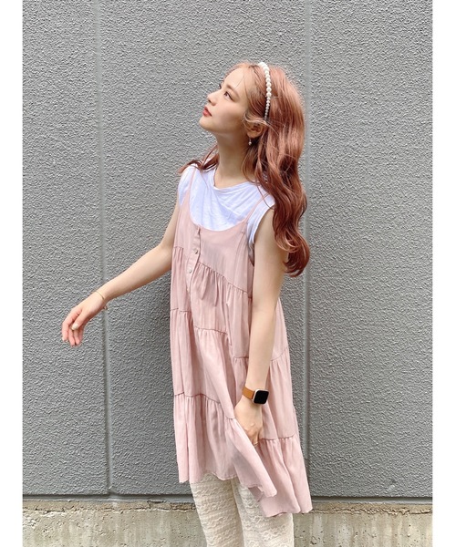 JUMELLE(ジュメロ)の「パピーキャミワンピース(ワンピース・レディース・ブラック/ベージュ/ピンク・FREE)」の19枚目の写真