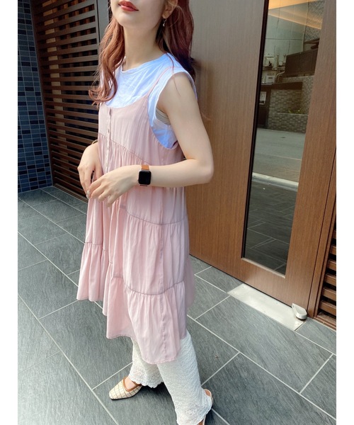 JUMELLE(ジュメロ)の「パピーキャミワンピース(ワンピース・レディース・ブラック/ベージュ/ピンク・FREE)」の17枚目の写真