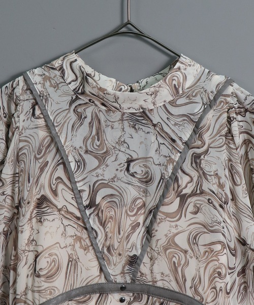 &g'aime(アンジェム)の「【&g’aime】マーブルロングワンピース(ワンピース・レディース・アイボリー・FREE)」の11枚目の写真