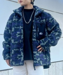 CAMP7 | 【CAMP7】柄ボアスタンドジャケット(ブルゾン)