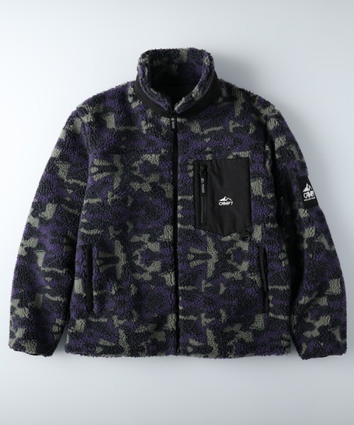 CAMP7(キャンプセブン)の「【CAMP7】柄ボアスタンドジャケット(ブルゾン・メンズ・オフホワイト/ネイビー・L/M/XL)」の22枚目の写真