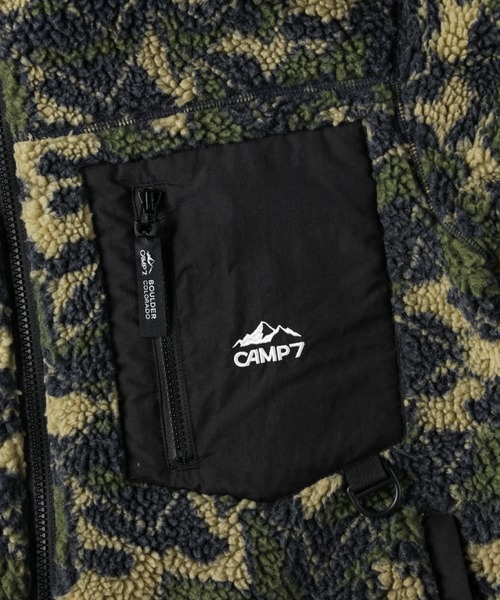 CAMP7(キャンプセブン)の「【CAMP7】柄ボアスタンドジャケット(ブルゾン・メンズ・オフホワイト/ネイビー・L/M/XL)」の21枚目の写真