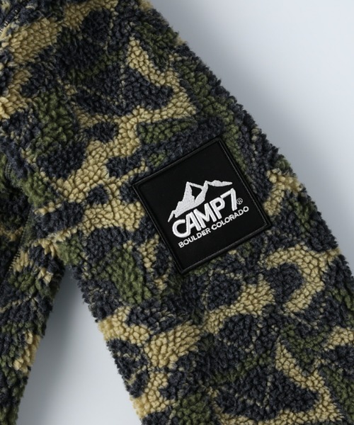 CAMP7(キャンプセブン)の「【CAMP7】柄ボアスタンドジャケット(ブルゾン・メンズ・オフホワイト/ネイビー・L/M/XL)」の17枚目の写真