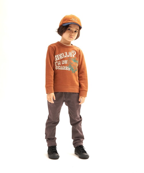 RUGGEDWORKS(ラゲッドワークス)の「スリムストレートストレッチツイル裏起毛ロングパンツ(その他パンツ・キッズ・ベージュ/カーキ/チャコール・90/100/110/120/130/140/150)」の2枚目の写真