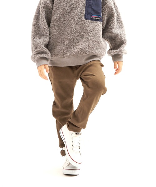 RUGGEDWORKS(ラゲッドワークス)の「スリムストレートストレッチツイル裏起毛ロングパンツ(その他パンツ・キッズ・ベージュ/カーキ/チャコール・90/100/110/120/130/140/150)」の4枚目の写真