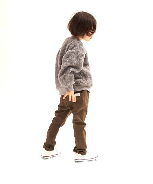 RUGGEDWORKS(ラゲッドワークス)の「スリムストレートストレッチツイル裏起毛ロングパンツ(その他パンツ・キッズ・ベージュ/カーキ/チャコール・90/100/110/120/130/140/150)」の8枚目の写真