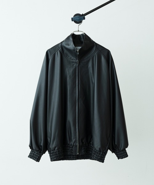 Lui's(ルイス)の「ウォッシャブルフェイクラムスキン ボリュームブルゾン(ブルゾン・メンズ・ブラック・SMALL/MEDIUM)」の1枚目の写真