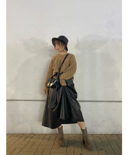 AZUL by moussy(アズールバイマウジー)の「RUGGED SOLE BOOTS/ラギッドソールブーツ(ブーツ・レディース・ブラック/ブラウン・SMALL/MEDIUM/LARGE)」の19枚目の写真