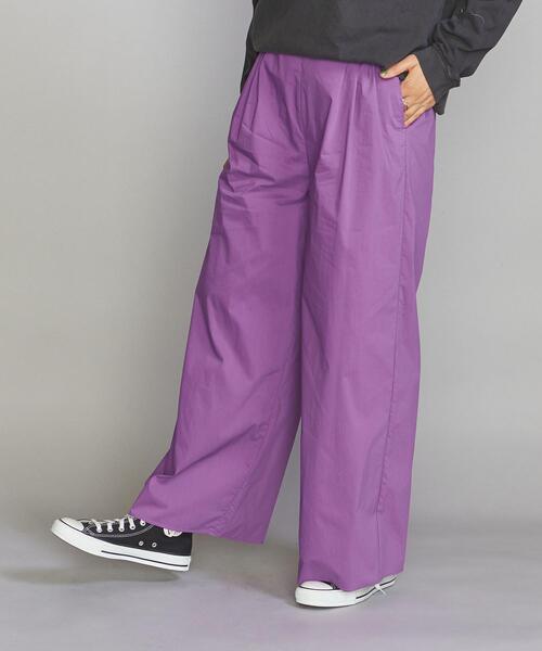 BEAUTY&YOUTH UNITED ARROWS(ビューティーアンドユースユナイテッドアローズ)の「BY イージーワイド パンツ(その他パンツ・レディース・ネイビー/パープル・S/M)」の1枚目の写真