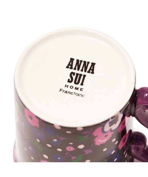 セール】ANNA SUI フタ付きマグ フラワー ピンク（食器