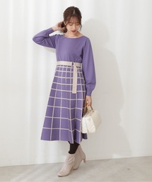 PROPORTION BODY DRESSING | アイレットチェックワンピース / 1211240018(ワンピース)