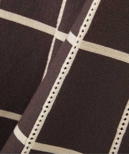 PROPORTION BODY DRESSING（プロポーションボディドレッシング）の「アイレットチェックワンピース / 1211240018（ワンピース・レディース・ネイビー/パープル/オフホワイト・MEDIUM/SMALL）」の11枚目の写真