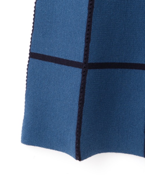 PROPORTION BODY DRESSING（プロポーションボディドレッシング）の「アイレットチェックワンピース / 1211240018（ワンピース・レディース・ネイビー/パープル/オフホワイト・MEDIUM/SMALL）」の17枚目の写真