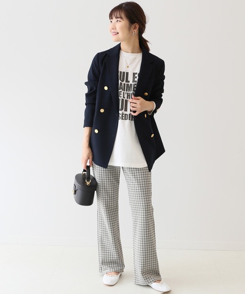 SLOBE IENA（スローブイエナ）の「グラフィックロンTEE【手洗い可能】◆（Tシャツ/カットソー・レディース・グレー/チャコールグレー/ホワイト・FREE）」の21枚目の写真