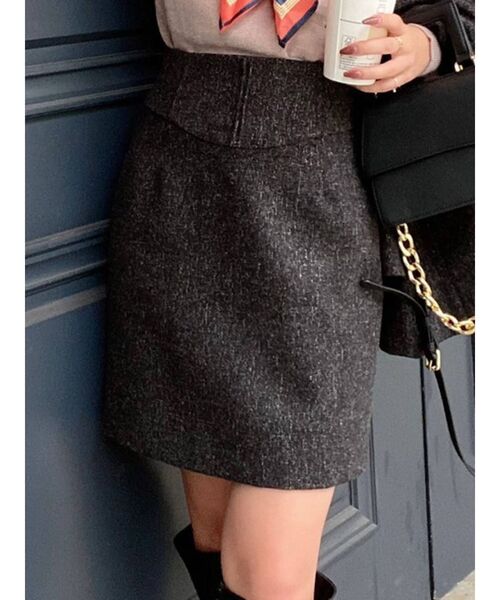 RESEXXY（リゼクシー）の「コルセットデザインミニスカート【セットアップ着用可能】（スカート・レディース・ブラック/ブラウン/ブルー・FREE）」の2枚目の写真