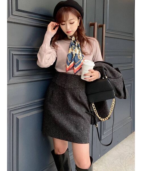 RESEXXY（リゼクシー）の「コルセットデザインミニスカート【セットアップ着用可能】（スカート・レディース・ブラック/ブラウン/ブルー・FREE）」の12枚目の写真