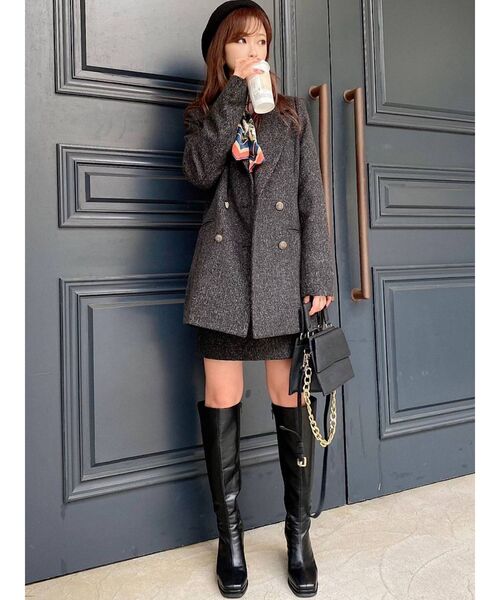 RESEXXY（リゼクシー）の「コルセットデザインミニスカート【セットアップ着用可能】（スカート・レディース・ブラック/ブラウン/ブルー・FREE）」の14枚目の写真