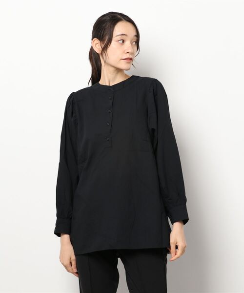 Lugnoncure（ルノンキュール）の「ドルマンギャザーブラウス（シャツ/ブラウス・レディース・ブラック/オフホワイト/グリーン・ﾌﾘ-）」の6枚目の写真