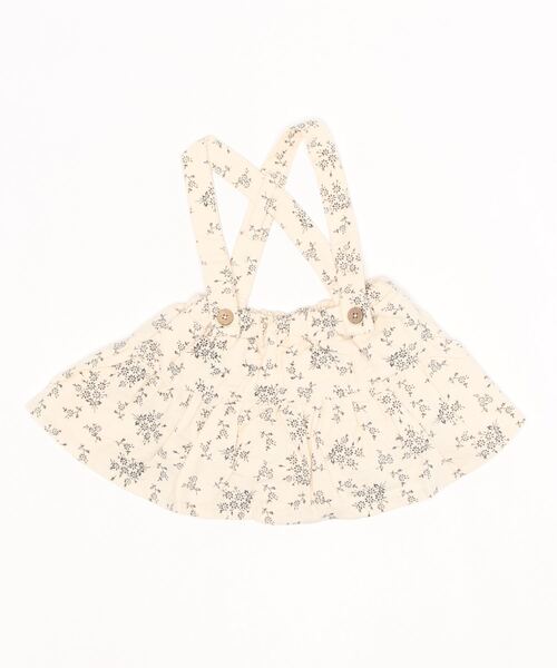 D.fesense（ディーフェセンス）の「【D.fesense/ディーフェセンス】サス付き花柄スカートブルマ（その他ベビーウェア・キッズ・ベージュ系その他/アイボリー・F）」の4枚目の写真