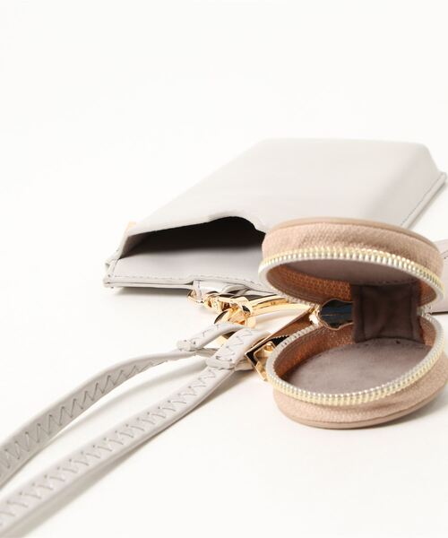 cache cache（カシュ カシュ）の「カシュカシュ cachecache / コンビ素材スマホショルダー（ショルダーバッグ・レディース・シルバー/ライトベージュ/グレー/ゴールド/ブラウン/ブラック・FREE）」の15枚目の写真