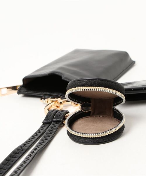 cache cache（カシュ カシュ）の「カシュカシュ cachecache / コンビ素材スマホショルダー（ショルダーバッグ・レディース・シルバー/ライトベージュ/グレー/ゴールド/ブラウン/ブラック・FREE）」の11枚目の写真