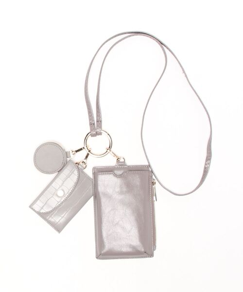 cache cache（カシュ カシュ）の「カシュカシュ cachecache / コンビ素材スマホショルダー（ショルダーバッグ・レディース・シルバー/ライトベージュ/グレー/ゴールド/ブラウン/ブラック・FREE）」の18枚目の写真
