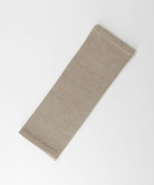 green label relaxing（グリーンレーベルリラクシング）の「ニット レッグウォーマー（レッグウォーマー・レディース・モカ/ダークグレー・FREE）」の5枚目の写真