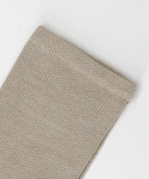 green label relaxing（グリーンレーベルリラクシング）の「ニット レッグウォーマー（レッグウォーマー・レディース・モカ/ダークグレー・FREE）」の3枚目の写真