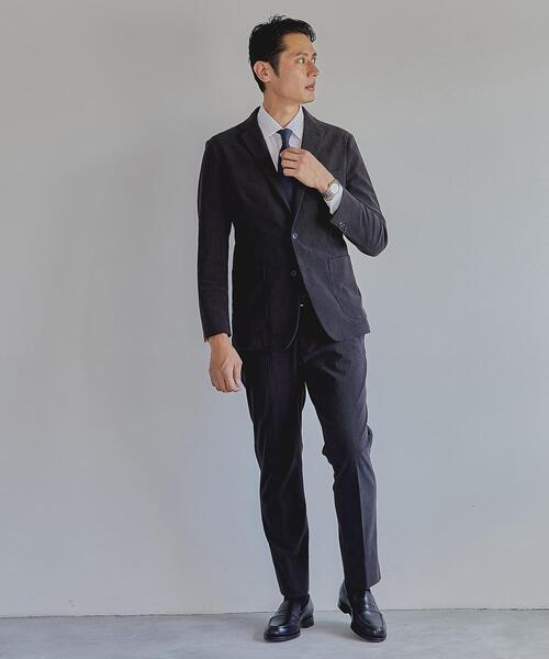 WORK TRIP OUTFITS GREEN LABEL RELAXING（ワークトリップアウトフィッツグリーンレーベル リラクシング）の「WTO A+ コーデュロイ MODERN スラックス -ウォッシャブル・ストレッチ・防シワ-（スラックス・メンズ・ダークグレー/モカ・M/80/S/76/XL/88/XS/72/L/84）」の3枚目の写真