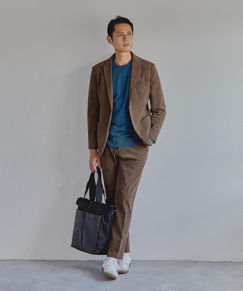 WORK TRIP OUTFITS GREEN LABEL RELAXING（ワークトリップアウトフィッツグリーンレーベル リラクシング）の「WTO A+ コーデュロイ MODERN スラックス -ウォッシャブル・ストレッチ・防シワ-（スラックス・メンズ・ダークグレー/モカ・M/80/S/76/XL/88/XS/72/L/84）」の4枚目の写真