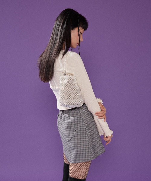 ALAND（エーランド）の「PLASMASPHERE／AMBER カーディガン 2256692（カーディガン/ボレロ・レディース・ブラック/アイボリー・FREE）」の7枚目の写真