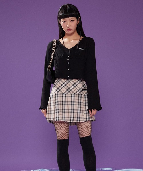 ALAND（エーランド）の「PLASMASPHERE／AMBER カーディガン 2256692（カーディガン/ボレロ・レディース・ブラック/アイボリー・FREE）」の10枚目の写真