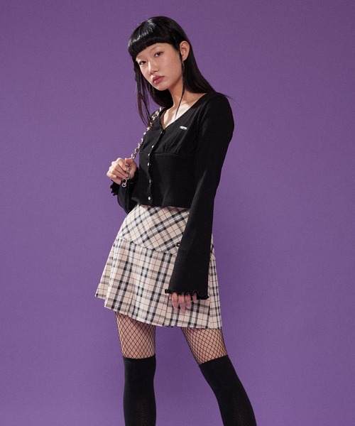 ALAND（エーランド）の「PLASMASPHERE／AMBER カーディガン 2256692（カーディガン/ボレロ・レディース・ブラック/アイボリー・FREE）」の12枚目の写真