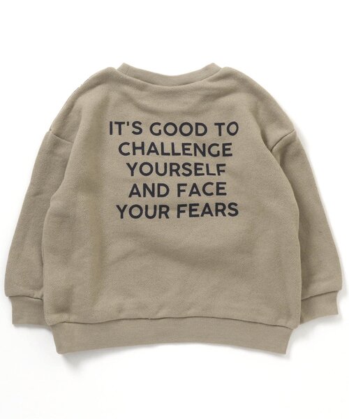 BREEZE（ブリーズ）の「ボアサコッシュトレーナー（スウェット・キッズ・ベージュ/エメラルド/チャコール/ブルー・110/100/130/140/150/90/120）」の7枚目の写真